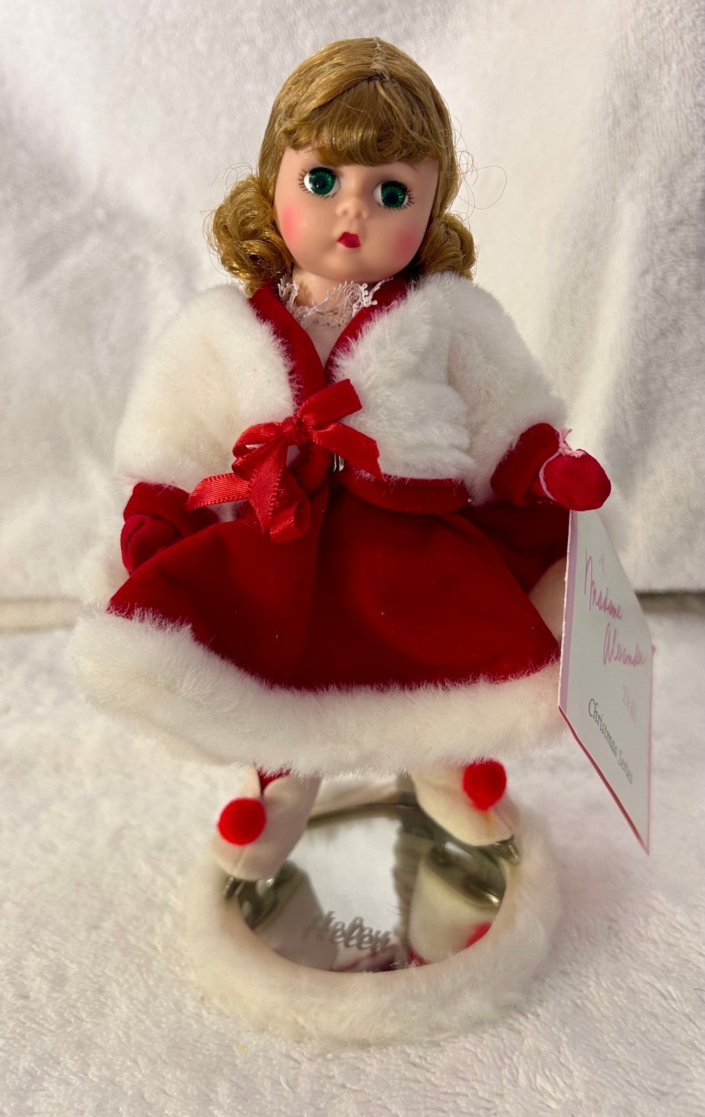 Madame Alexander Doll Winter Fun 10357, NIOB w/Tags, Reg Cards & Custom Stand