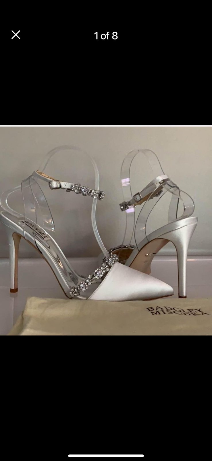 Badgley Mischka Ivory Adeline Stillettos 8.5