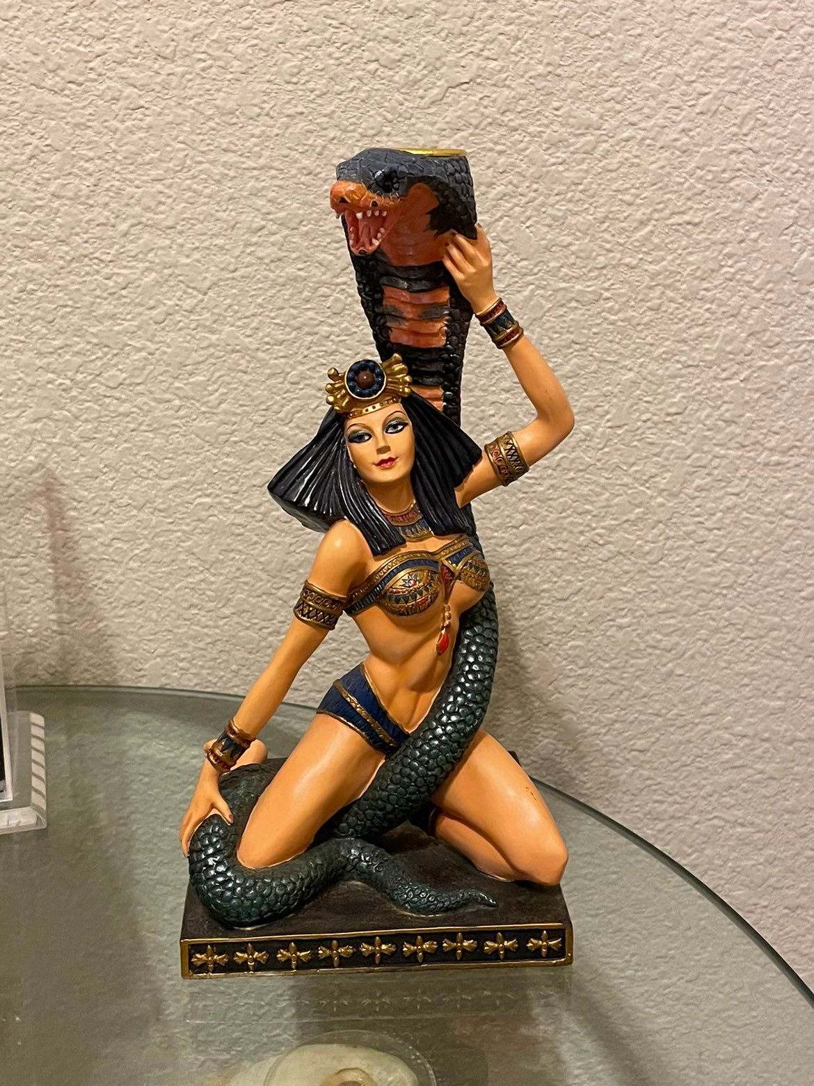 Top Collection Egyptian Woman with Snake Figurine