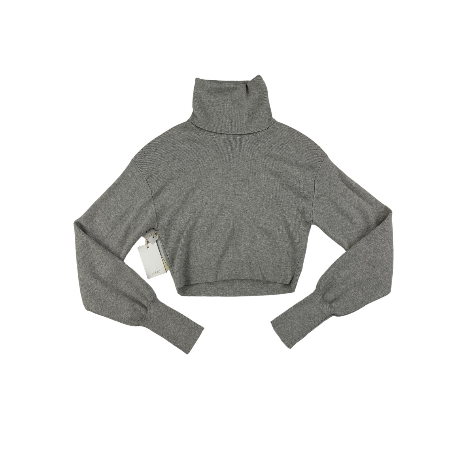 Wilfred - Rebecca Cropped Turtleneck Sweater in Gray