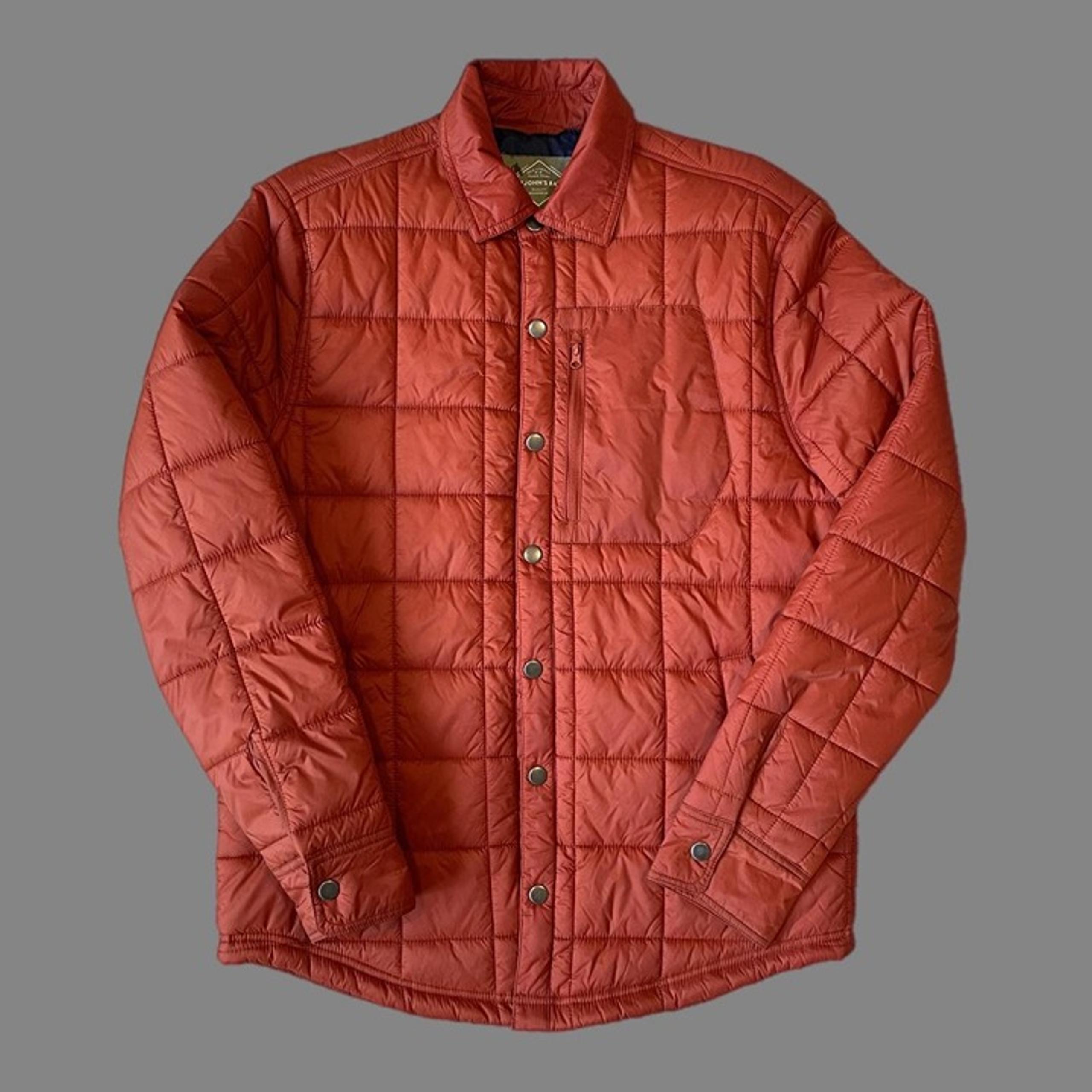 St. John Bay orange puffer jacket coat