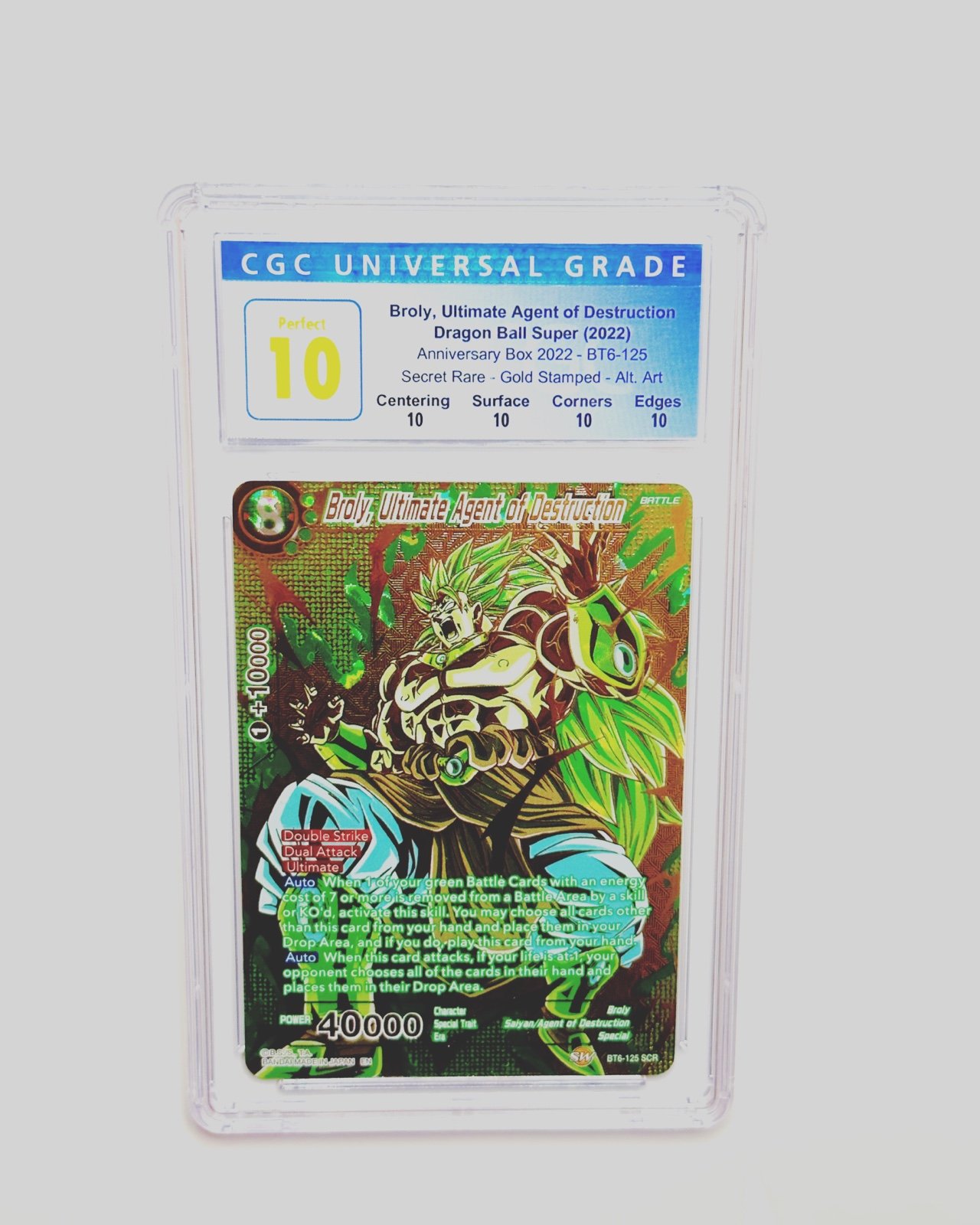 CGC 10 Broly ultimate agent of destruction