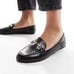 Use women Munro Loafers Black Leather size 8