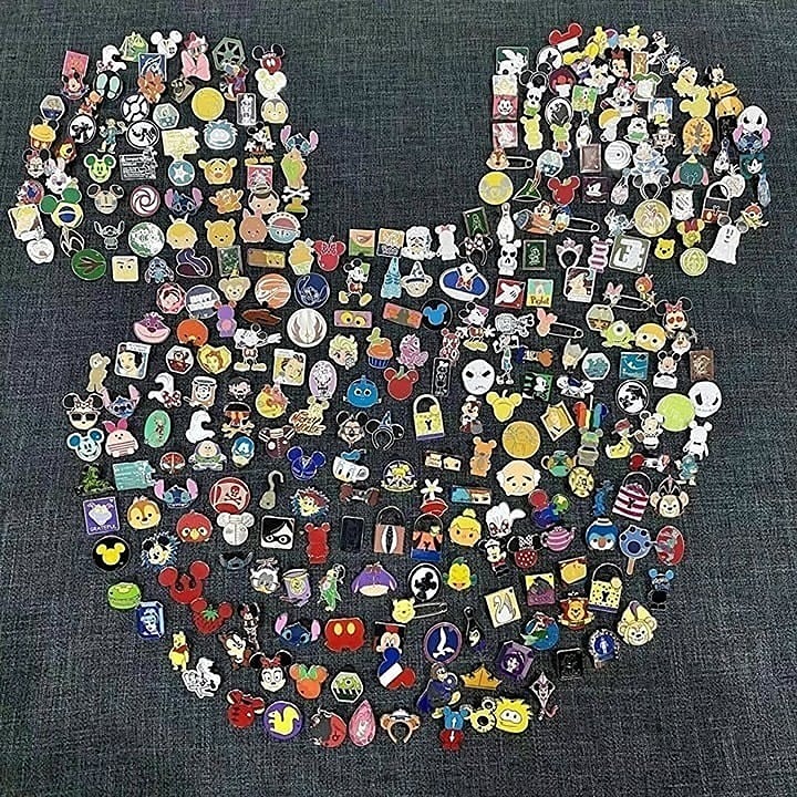 DISNEY PIN TRADING LOT 50, NO DUPLICATES, FREE SHIPPING, 100% TRADABLE