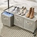 Organizer, 2 Tier Garment Rack with 3 Drawer Closet Organizer, Clothing Racks
