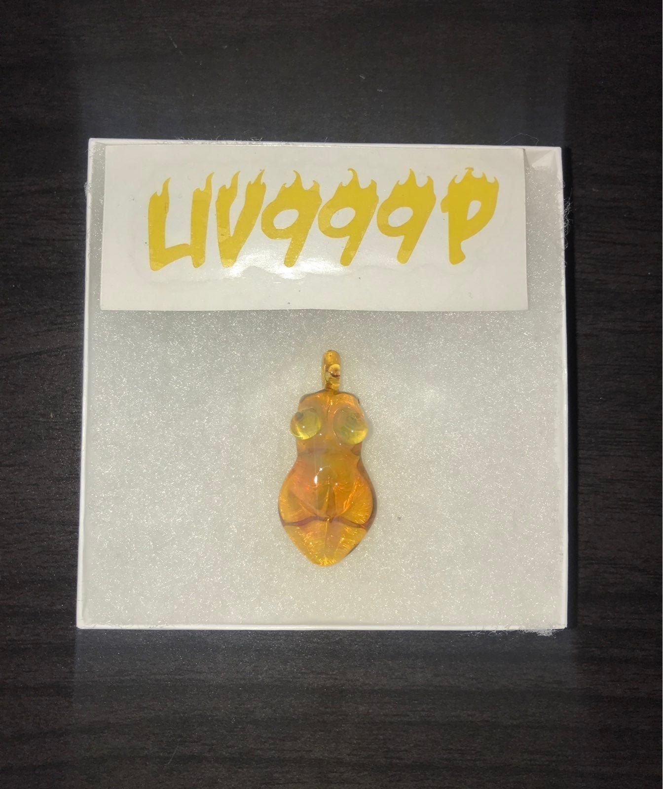 Liv999p Glass Micro Sunshine Goddess Charm
