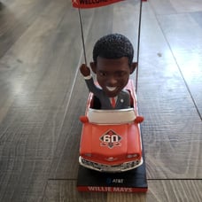 SF Giants 60th Anniversary Willie Mays Riding in a Car Bobblehead