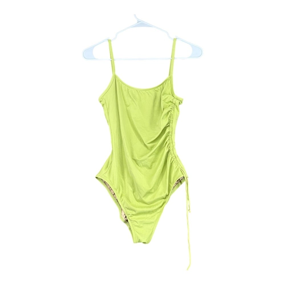 J Crew Women's 8 Long Green One Oiecr Swimsuit Swim Pool Beach