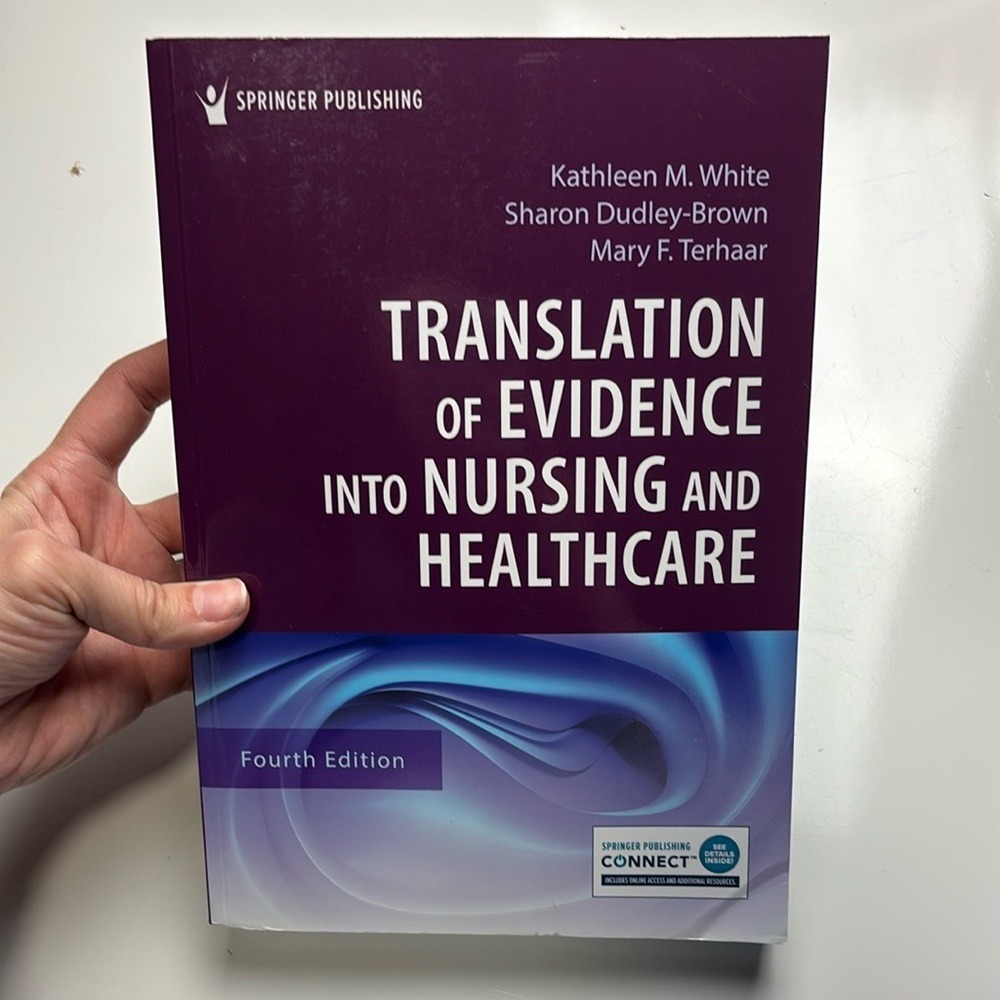 Translation of Evidence into Nursing and Healthcare paperback book Springer