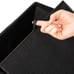 Folding Box Chest with Memory Foam Seat, Tufted Faux Leather - NEW