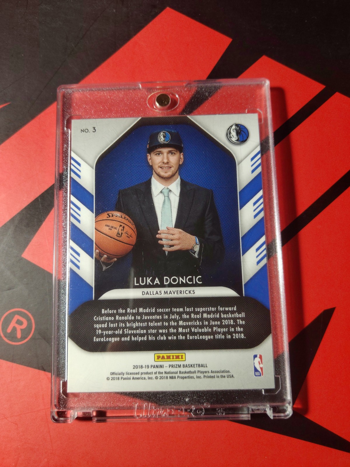 luka doncic rookie Luck of lottery - detail