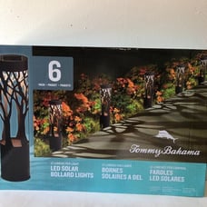 TommyBahama 6pc led solar bollard lights