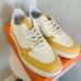 Miz Mooz Veronica Leather Sneaker Lightweight Yellow/White Size 10 Euro 41, NWT