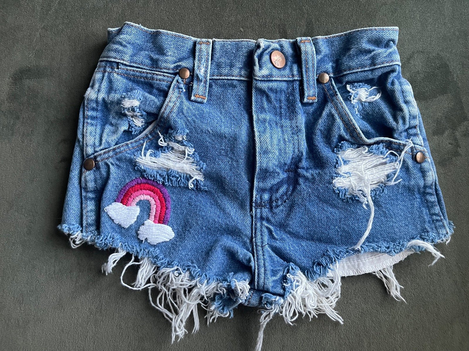 Vintage distressed Wrangler shorts