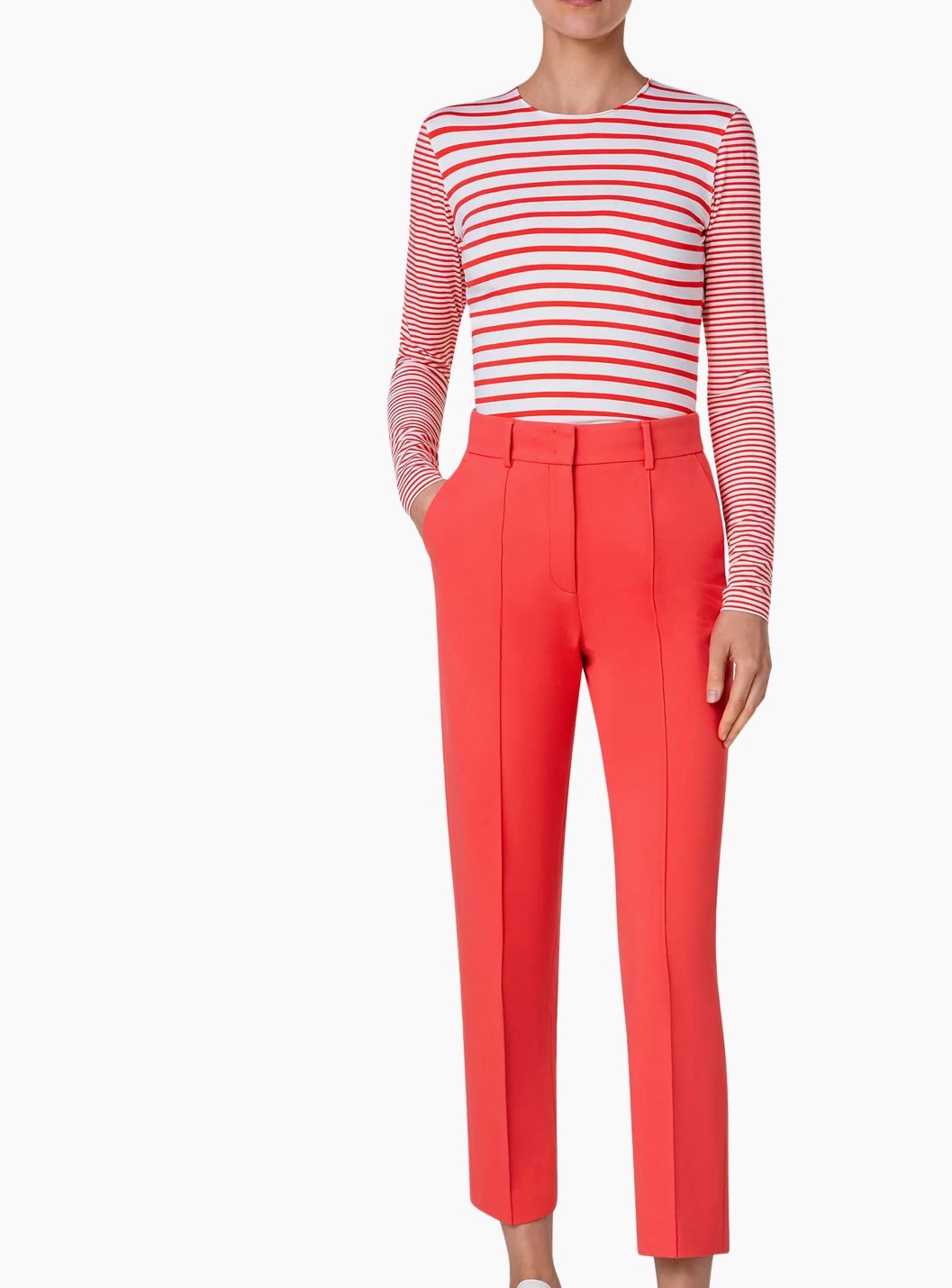 Akris punto Striped Long-Sleeve T-Shirt