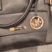 MICHAEL KORS GEORGIA SAFFIANO LEATHER SATCHEL BAG