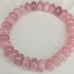 All Natural Madagascar Rose Quartz Abacus Bracelet 10mm