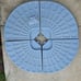 GRAY 4 PIECE OFFSET UMBRELLA BASE STAND #9068