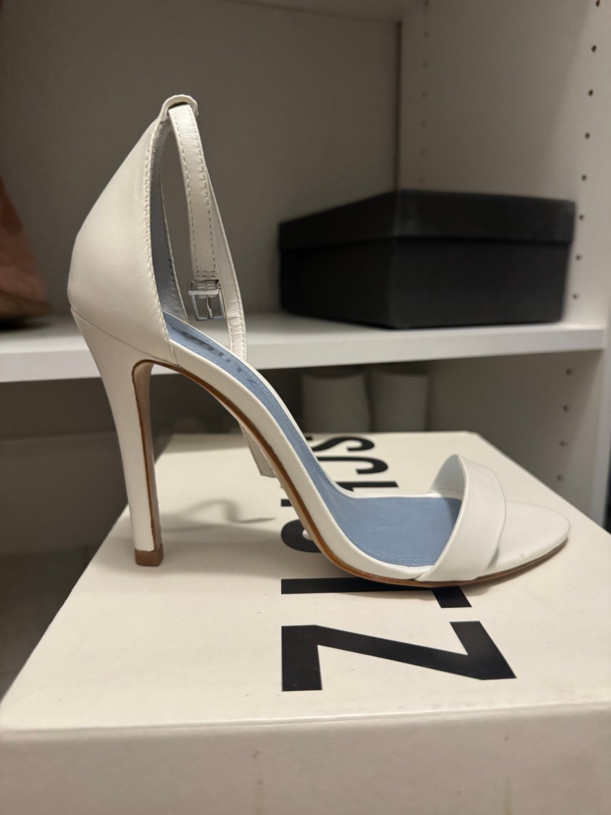 White Schutz Heels 6.5