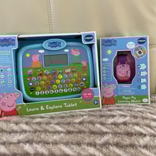NEW!!! Peppa pig vtech learn and explore tablet and learning watch