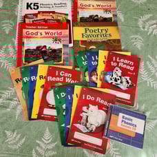 Abeka K5 Phonics, Reading, Writing & Numbers Homeschool Curriculum Bundle