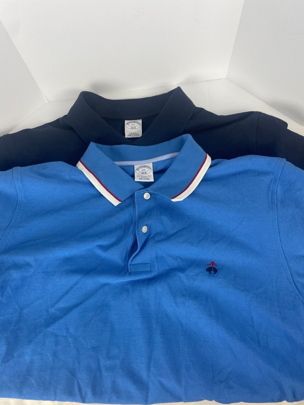 Brooks Brothers Polo Short Sleeve Men’s XXL Blue Lot Of 2 Shirts