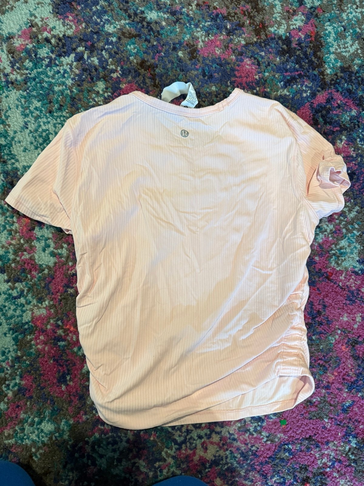 Lululemon NWOT Size 6 Strawberry Milkshake Ribbed Top