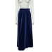 Vintage 70s Jeannene Booher 3pc Set Blue Velvet Genie Outfit Skirt Top & Blouse