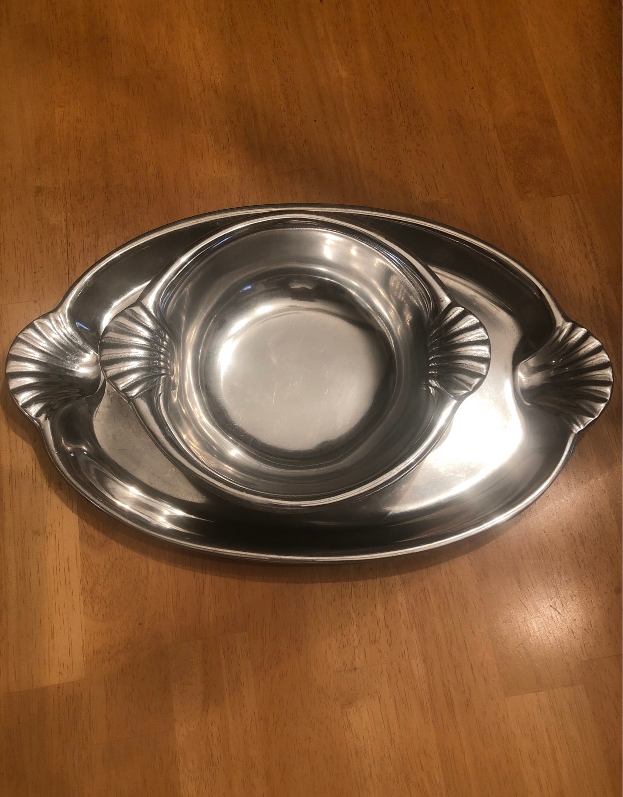 Wilton Armetale Tray and Bowl set