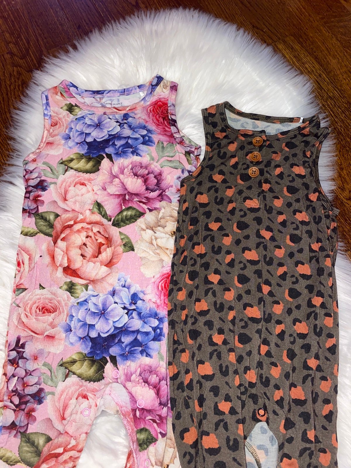 Poshpeanut rompers