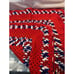 Vintage Handmade Knit Crochet Afghan Throw LAP Blanket Multicolor 42” X 36”