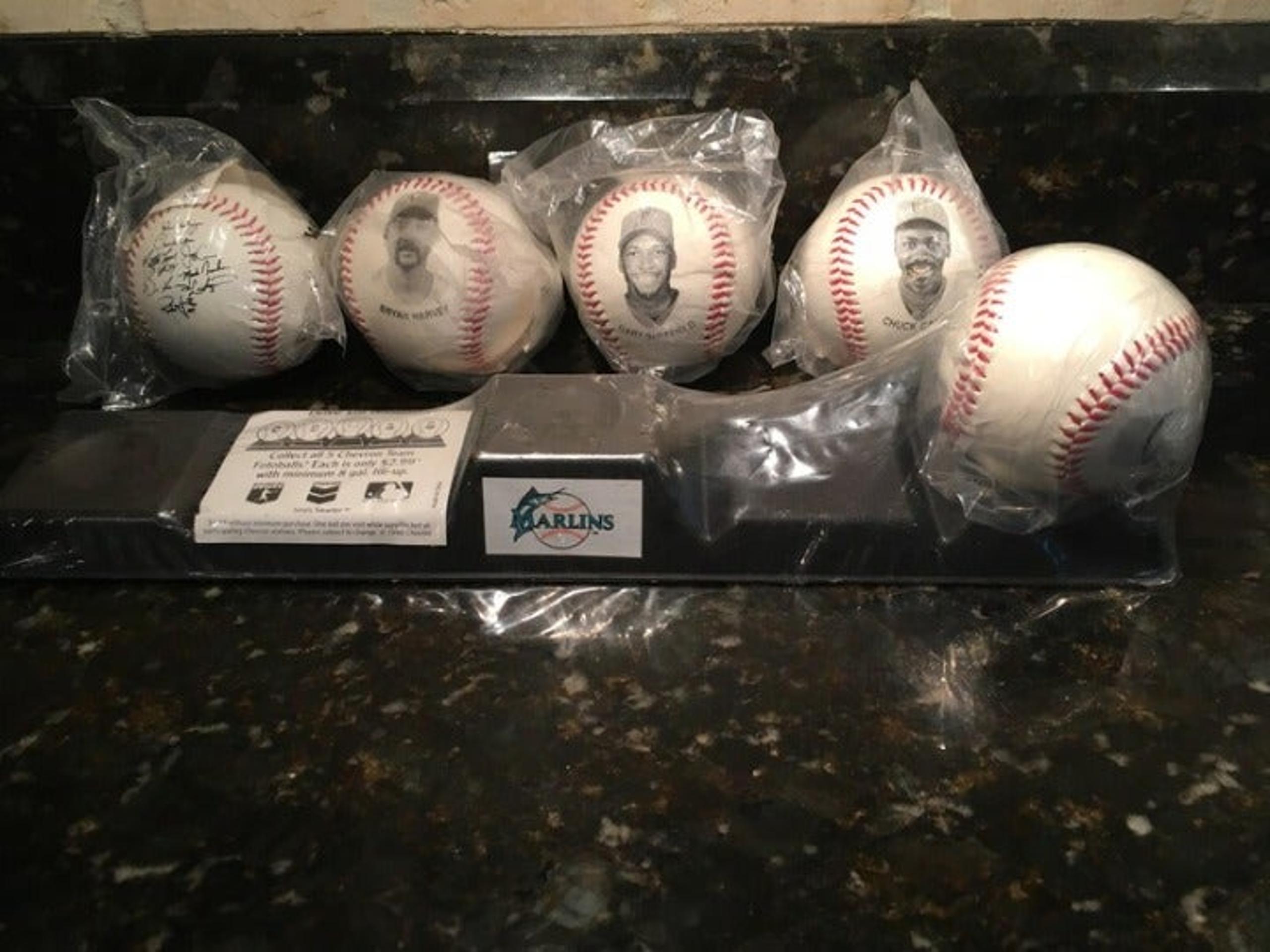 Vintage 1990's Florida Marlins Unused Baseballs Collectors Lot