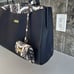 Trina Turk Handbag Navy Blue Floral Structured 13x10 inches Attached Wallet