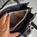 Trina Turk Handbag Navy Blue Floral Structured 13x10 inches Attached Wallet