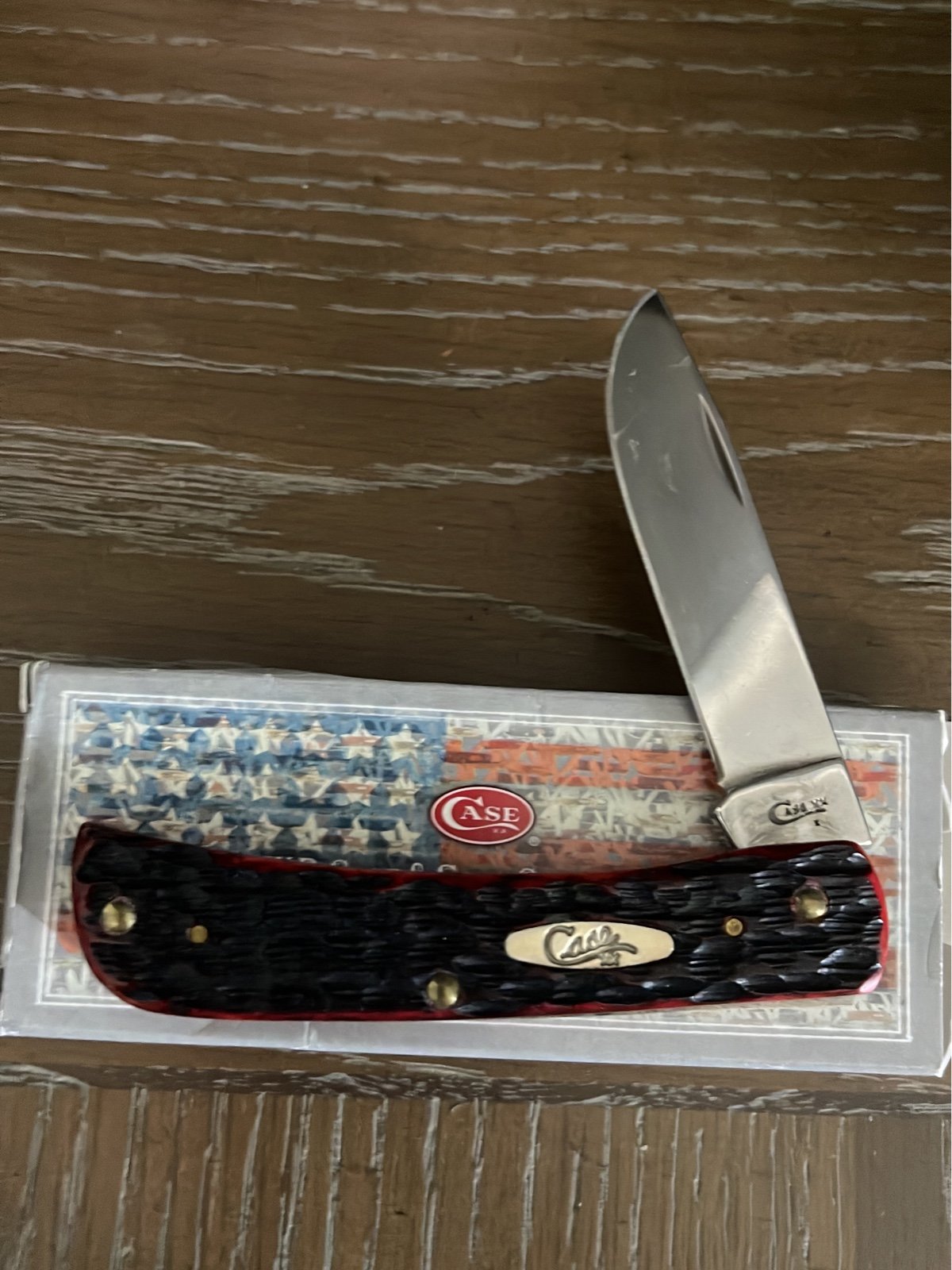 CASE Sodbuster Crimson Peach Bone