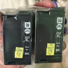 Epson 252XL Black BK Printer Ink 2 Cartridges