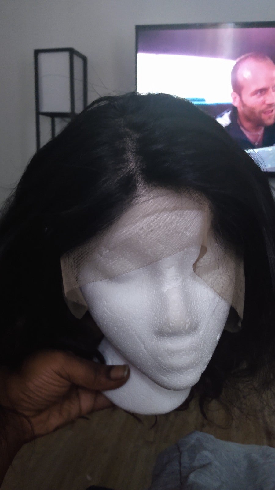 human hair lace front wig