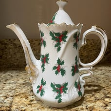 Lefton Christmas Coffee Pot