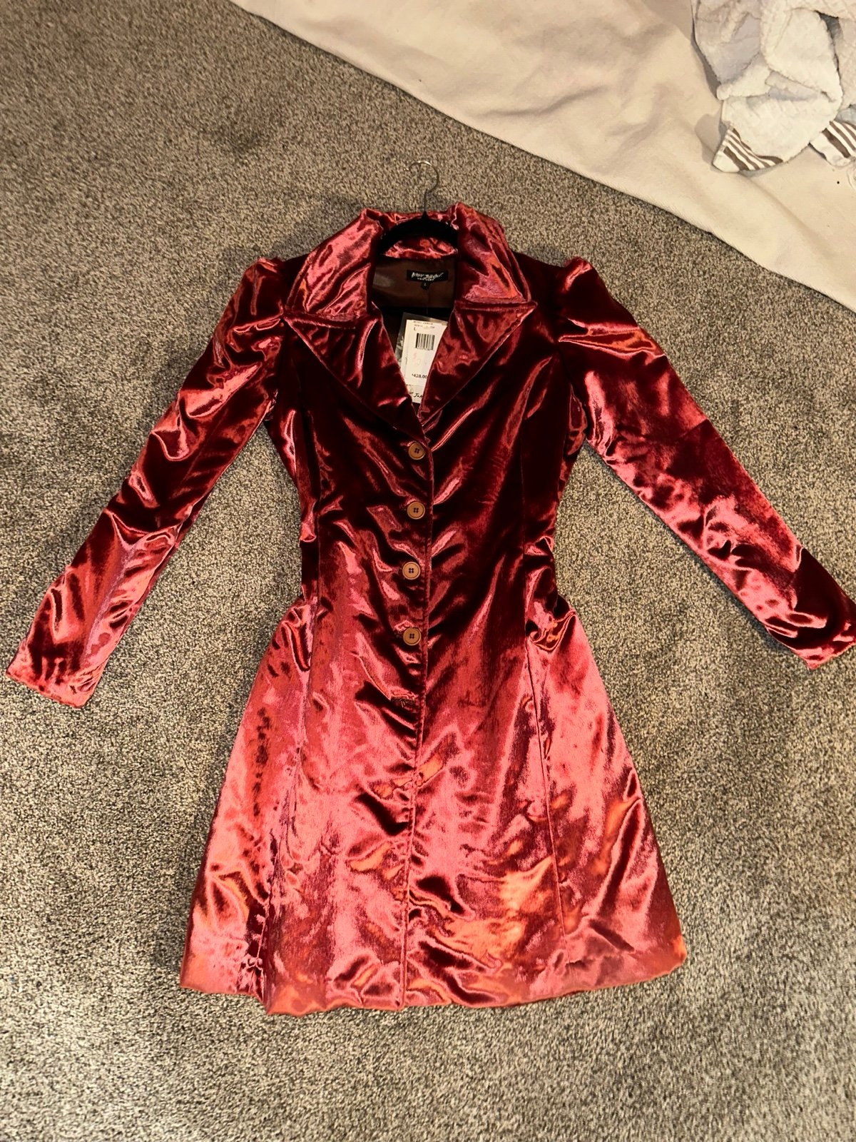 Vintage Betsey Johnson Red Velvet Jacket