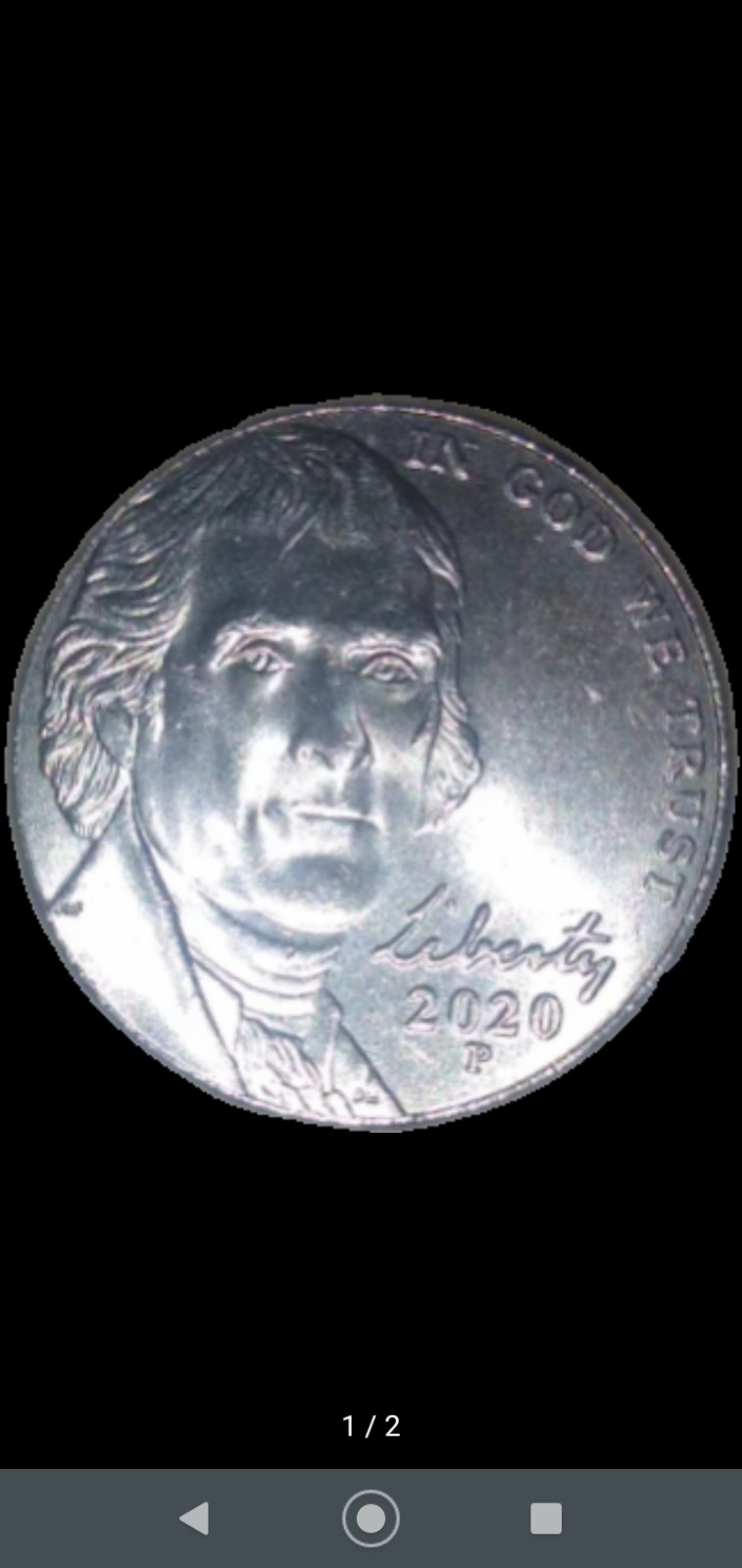 NICKEL 2020 - P. 5 cent Jefferson mint condition. SET of 5