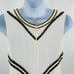 Karina Grimaldi White Silk Beaded Art Deco Cocktail Party Mini Dress Size XS