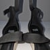 Eileen Fisher Wisp Wedge Sandal Espadrille Platform Black Leather Size 9