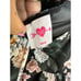 Buddy Love stassie puff sleeve babydoll dress Sleeping Garden Satin Black Floral