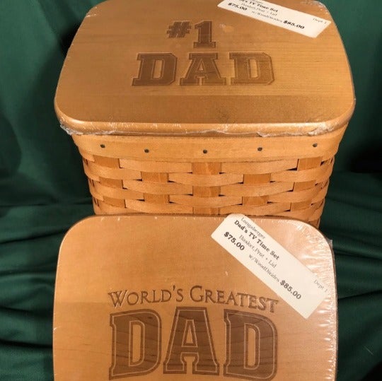 Longaberger TV Time DAD Basket Set