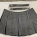 Kolly Y2K Pleated Double Belt Bottom Skirt Sz Medium NWT