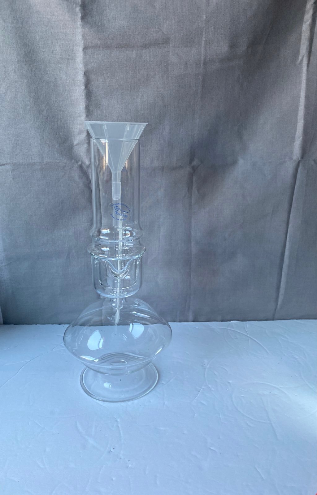 Ritered oil lamp glass by glass dimensio