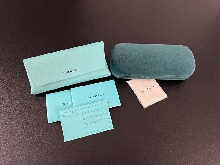 Tiffany Co Eyeglass Case PLUS Gucci Eyeglass Case
