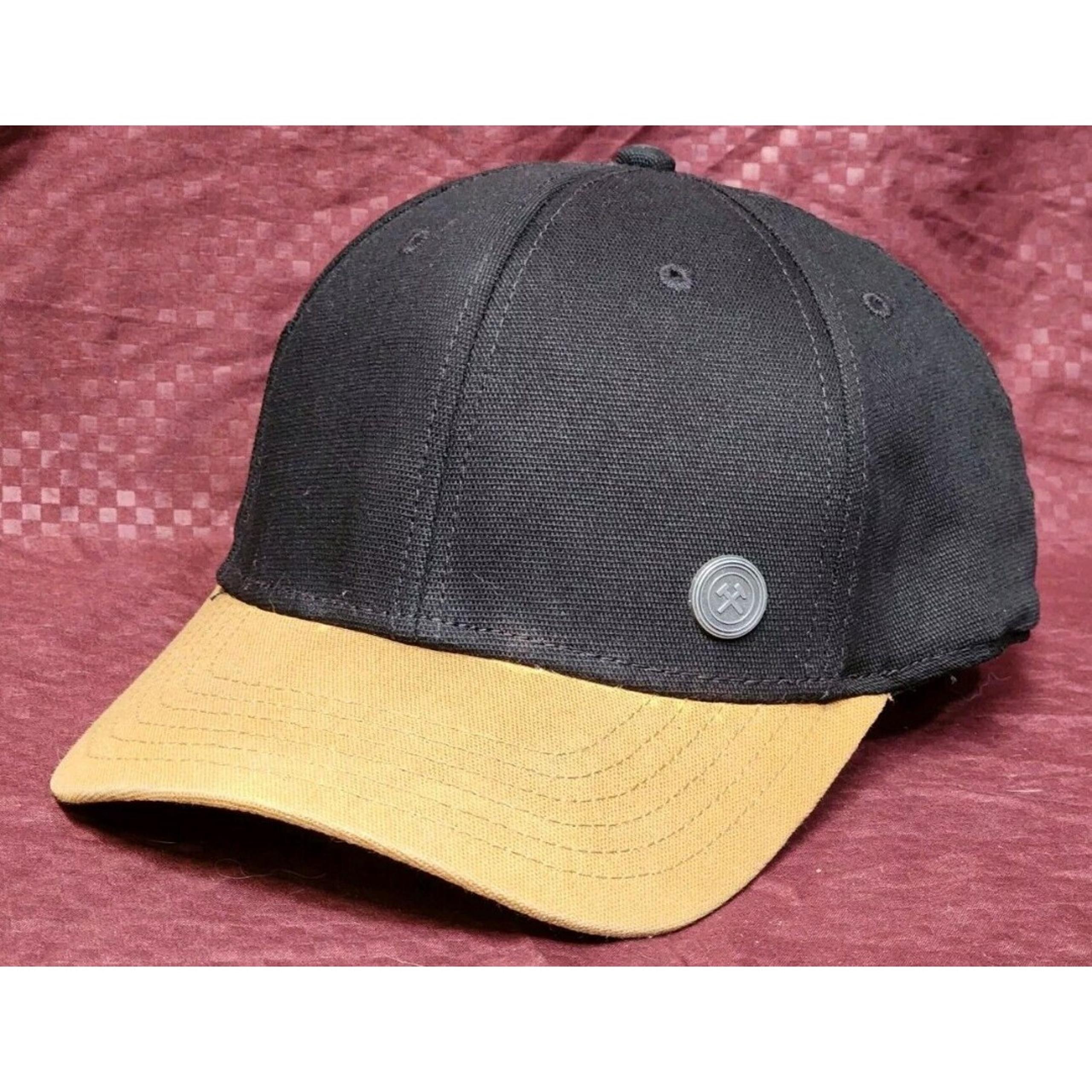 George Mens Felt Baseball Hat Black With Side Pocket
