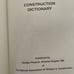 Construction Dictionary