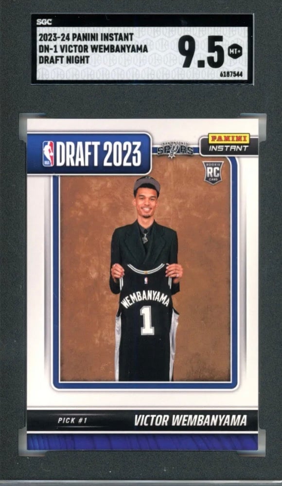 2023 Panini Instant Draft Night #DN1 Victor Wembanyama RC Rookie /31324 SGC 9.5